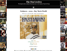 Tablet Screenshot of hiphoplossless.com